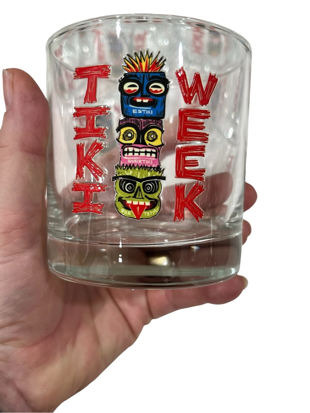 Tiki Barware promotional old fashioned glasses set of 12